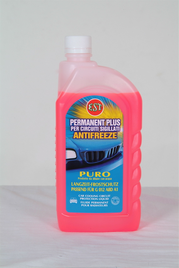 EST LIQUIDO RADIATORE PURO ROSSO 1LT ANTIGELO ROSSO PER MOTORI IN